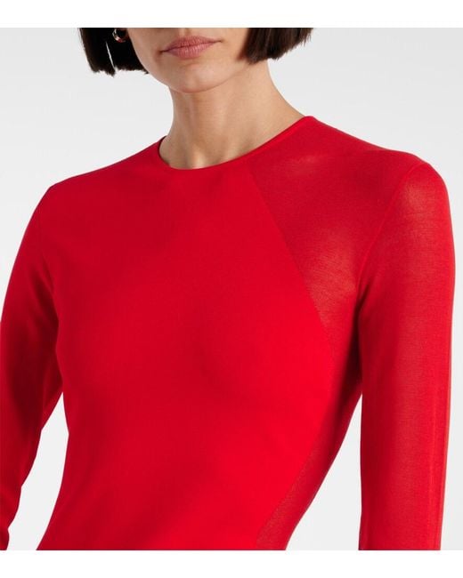 Stella McCartney Red Miracle Panelled Maxi Dress