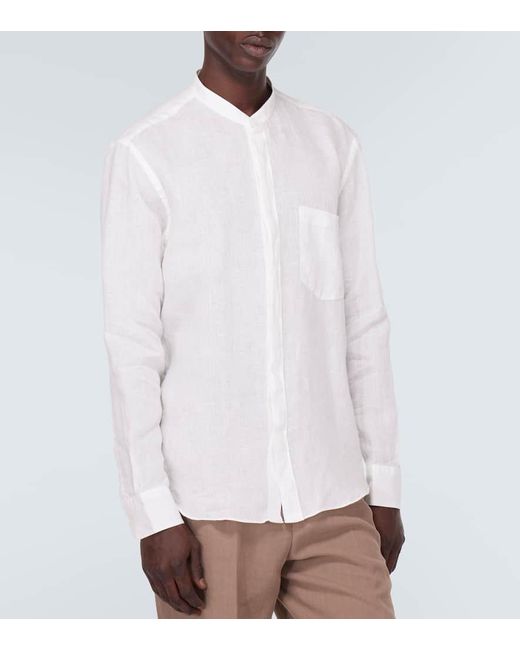 Zegna White Linen Shirt for men