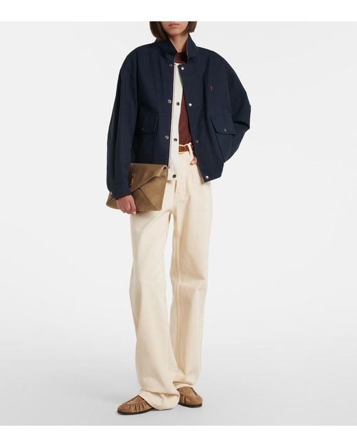 Saint Laurent Brown Le Loafer Suede Penny Loafers