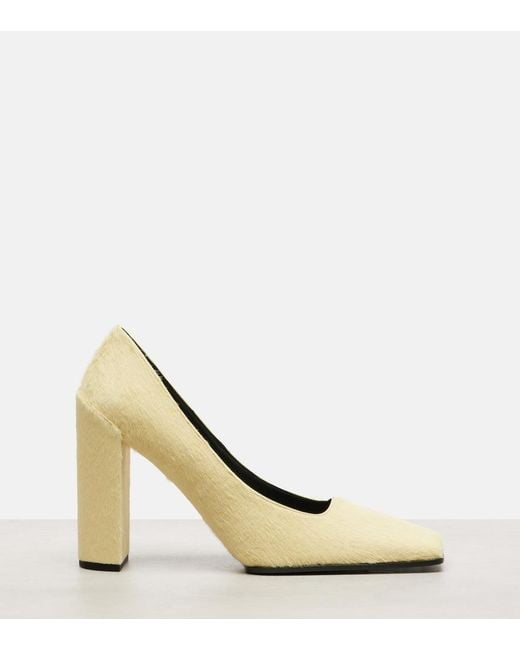 Alaïa Yellow Calf Hair Pumps