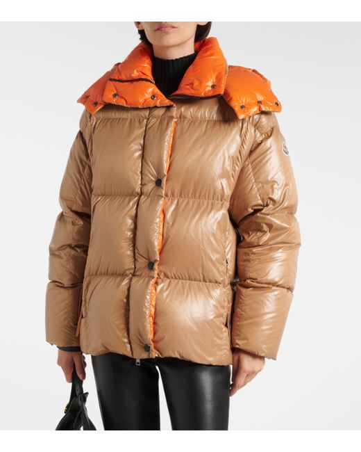 Moncler Parana Down Jacket in Brown Lyst UK