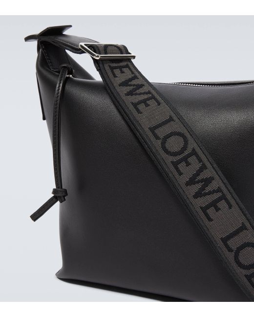 Loewe Black Cubi Small Leather Crossbody Bag for men