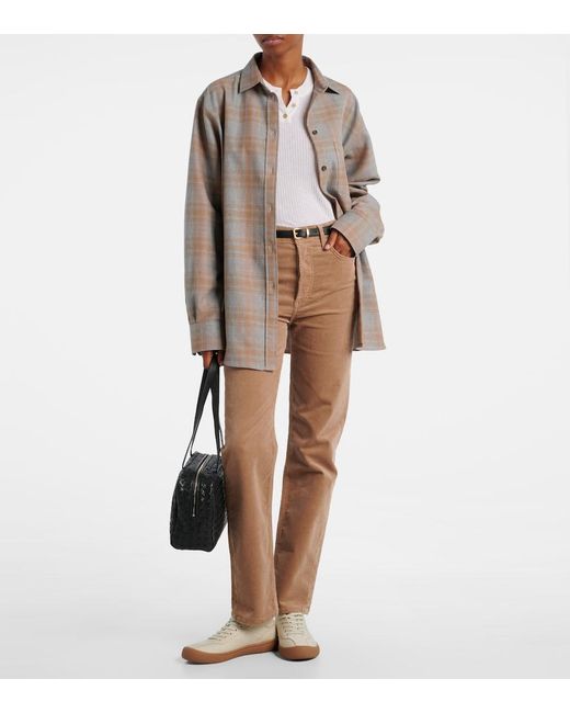 Citizens of Humanity Natural Blaine Cotton Corduroy Straight Pants