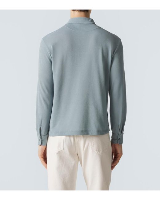 Polo De Algodon Slowear de hombre de color Blue