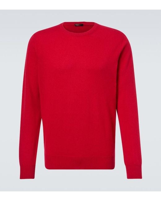 Jersey De Cachemir Rubinacci de hombre de color Red