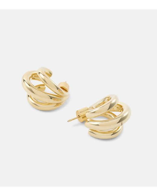 Jennifer Fisher Metallic Triple Micro 10Kt-Plated Earrings