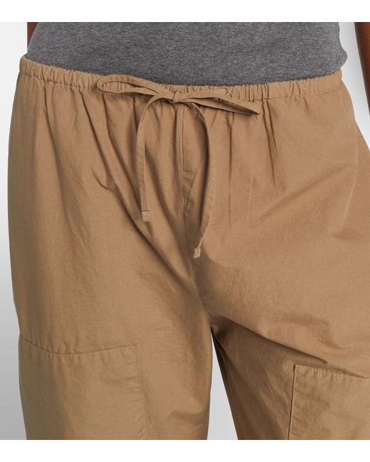 Leset Natural Kyoto Cotton Wide-Leg Pants