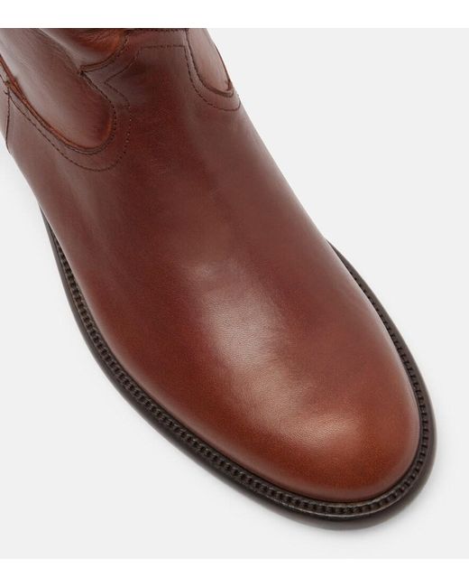 Paris Texas Brown Montana Leather Knee-High Boots