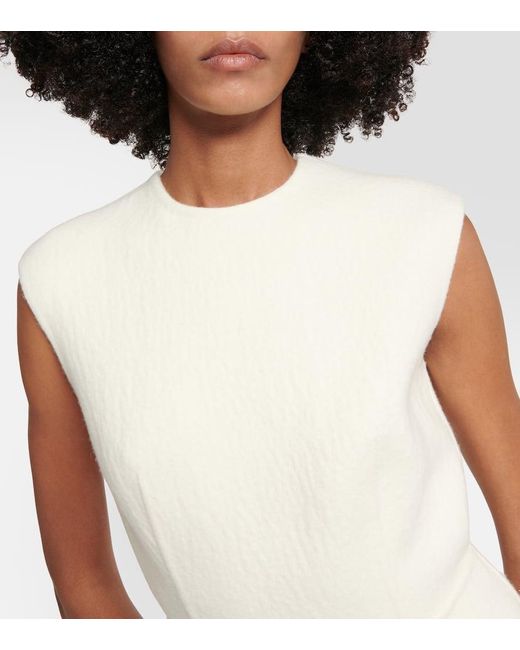 Prada Natural Minikleid Mit Sicherheitsnadel