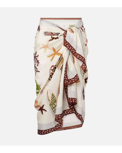 Eres Natural Latte Cotton And Silk Beach Cover-Up