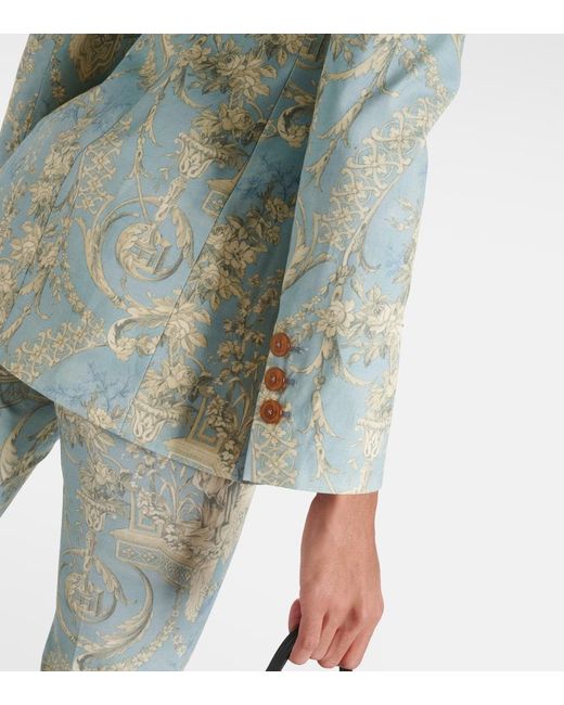 Vivienne Westwood Green Lauren Toile De Jouy Cotton Jacket