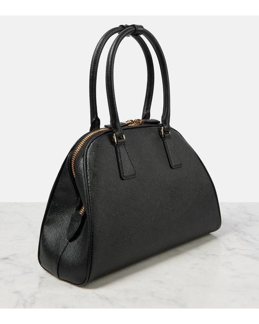 Prada Black Saffiano Leather Medium Tote Bag
