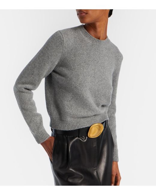 Khaite Gray Leta Cashmere Sweater