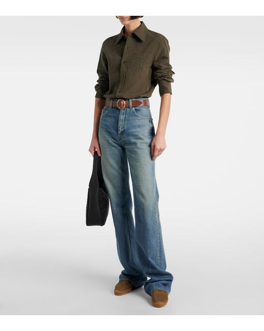 Espadrilles Cassandre Saint Laurent en coloris Brown