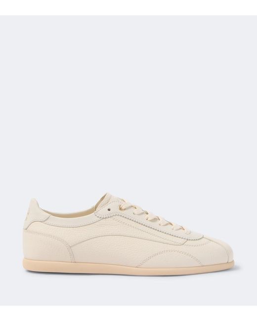 Brunello Cucinelli White Leather Sneakers for men