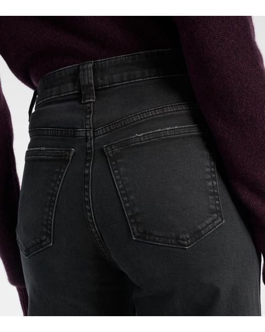 Khaite Blue Dane Wide-Leg Jeans