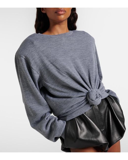Magda Butrym Gray Wool Sweater