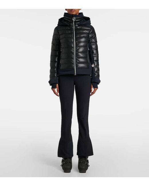 Toni Sailer Black Skijacke Adele Aus Lederimitat