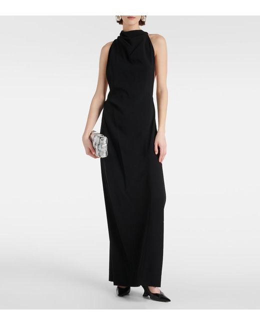 Proenza Schouler Black Crepe Maxi Dress