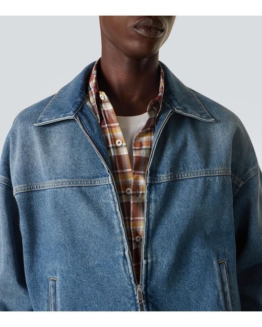 Prada Blue Denim Jacket for men