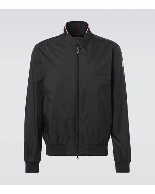 Felpa Reppe Con Zip E Logo di Moncler in Black da Uomo