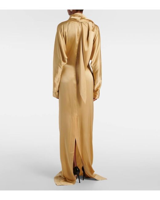 Robe Longue Imre En Soie Melangee TOVE en coloris Natural