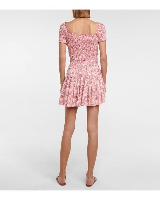 Poupette Pink Soledad Printed Minidress