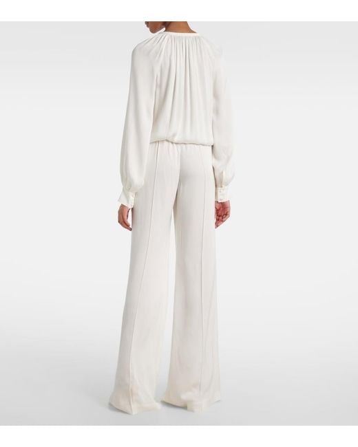 Tom Ford White Crepe Cady Jumpsuit