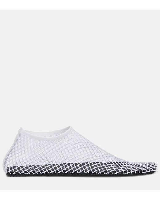 Christopher Esber White Mesh Water Ballet Flats