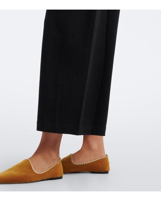 Extreme Cashmere Black N°503 Pillar Cotton And Cashmere Maxi Dress