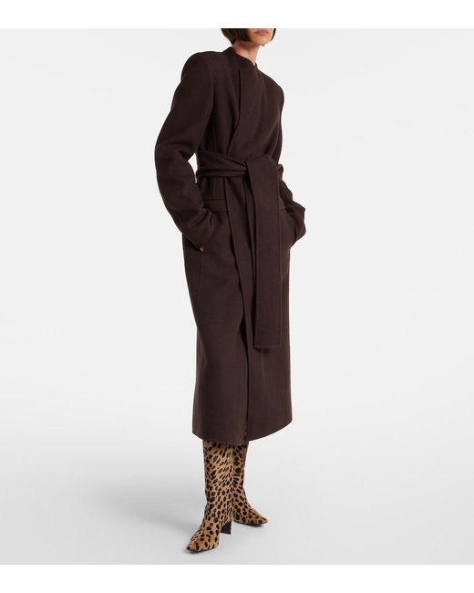 Khaite Brown Ona 55 Calf Hair Knee-High Boots
