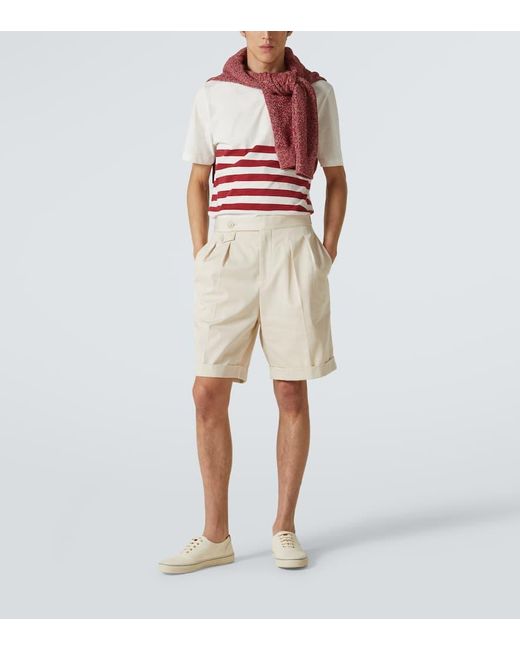Brunello Cucinelli Sneakers Aus Canvas in White für Herren