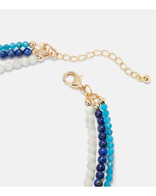 Jennifer Behr Blue Ersa Beaded Necklace