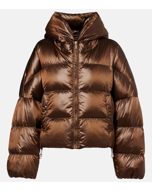 Max Mara Brown The Cube Daunenjacke Spaceca