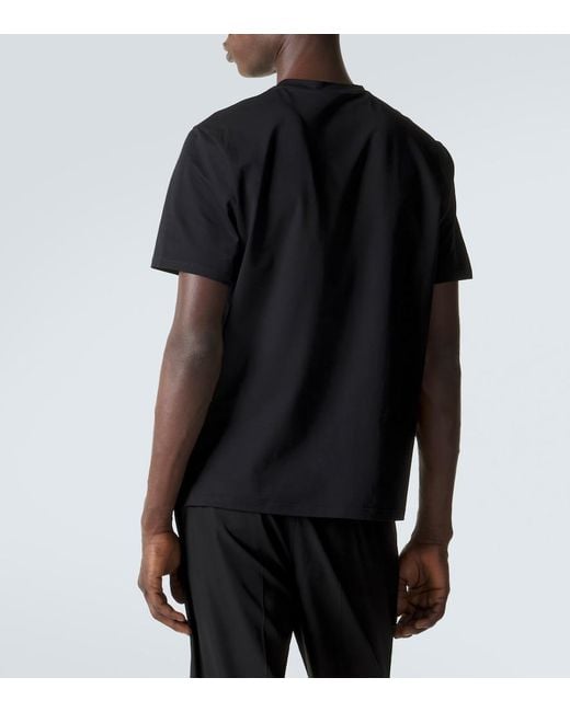 Prada Black Cotton-Blend Jersey T-Shirt for men