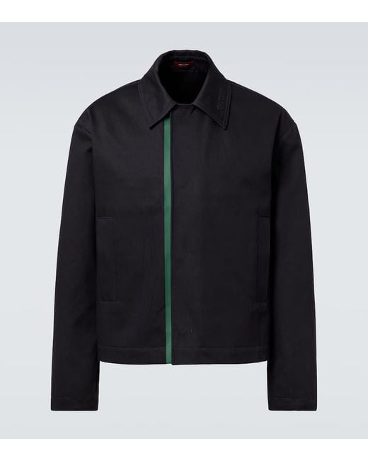 Vetse Web Stripe En Coton Gucci pour homme en coloris Black