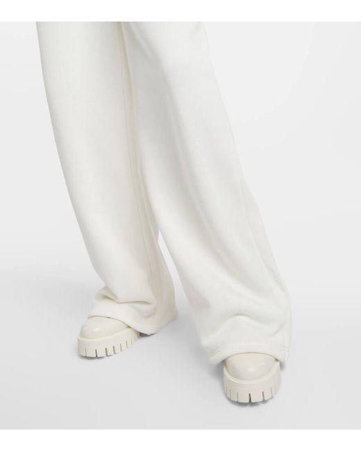 Pantaloni in jersey di cotone Interlocking G di Gucci in White
