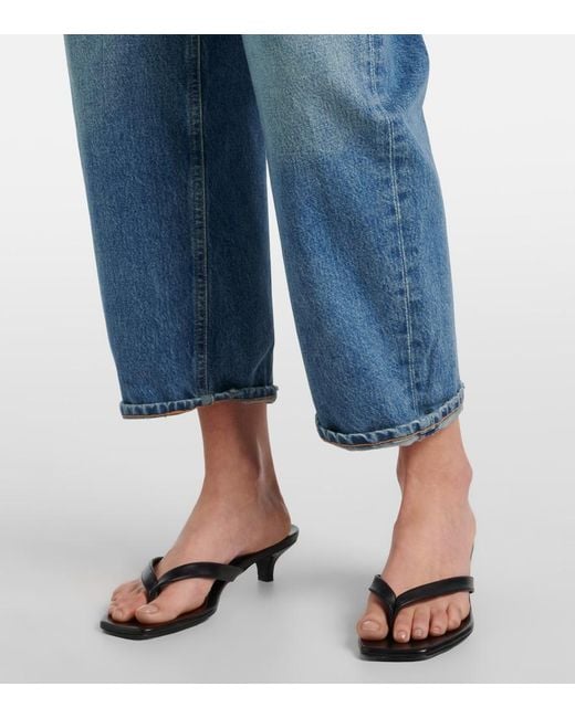 Citizens of Humanity Blue Dahlia Mid-Rise Straight Jeans