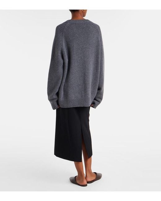 Lisa Yang Gray Pullover Anine Aus Kaschmir
