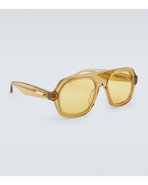 Bottega Veneta Natural Aviator Sunglasses for men
