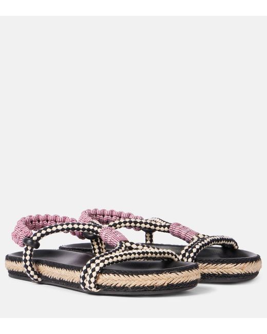 Isabel Marant Black Fabric Sandals