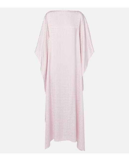 Givenchy Pink 4G Jacquard Beach Kaftan