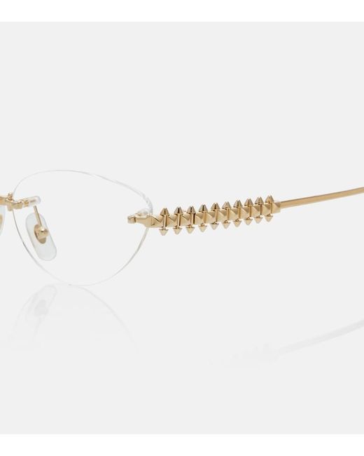 Cartier Metallic Clash De Cartier Cat-Eye Glasses