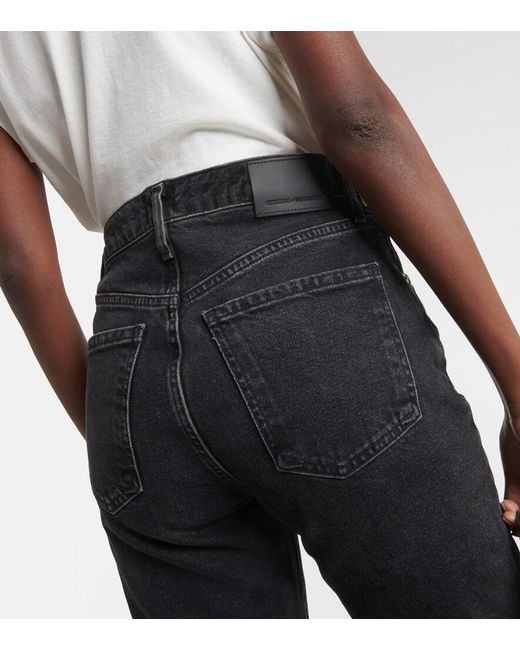 Citizens of Humanity Black Vidia Mid-Rise Bootcut Jeans