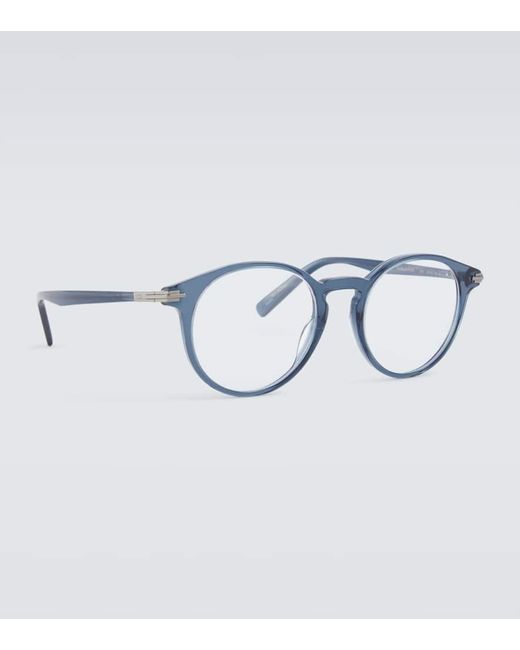 Dior Runde Brille DiorBlackSuitO R6I in Blue für Herren