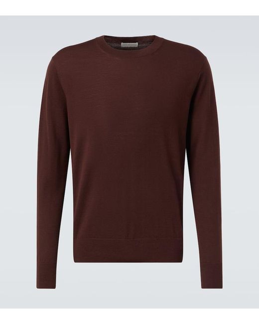 Dries Van Noten Pullover Aus Wolle in Brown für Herren