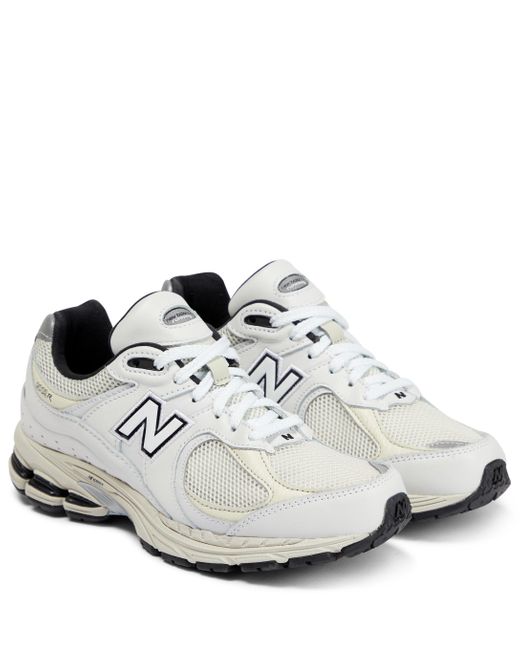 New Balance White 2002r Leather Sneakers