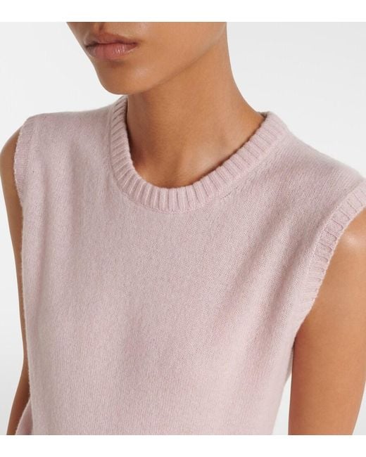 Agnona Pink Cashmere Vest