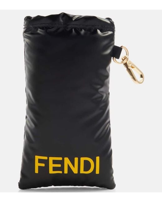 Fendi Gray Eckige Sonnenbrille