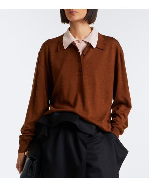 Pullover Polo di Plan C in Brown